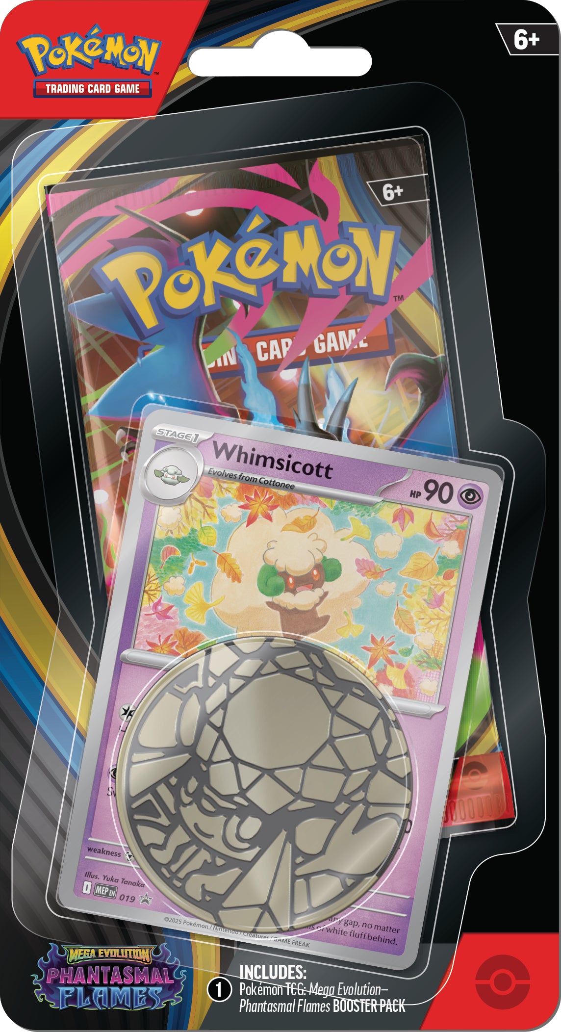 Pokémon TCG: Mega Evolution: Phantasmal Flames - Checklane Blister Pack