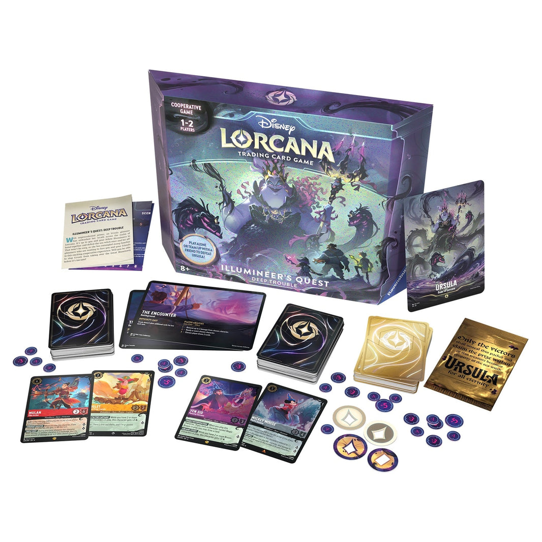 Disney Lorcana TCG Set 4 Ursula's Return Illumineer's Quest Deep Trouble Kortspil