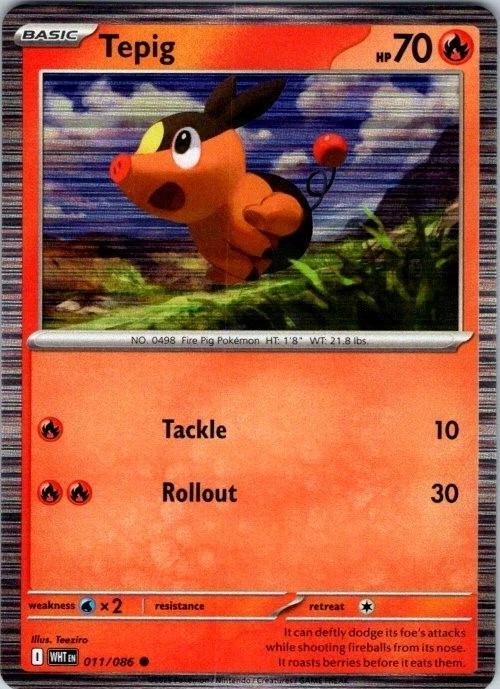 Tepig - White Flare: Holo Promo (Promo) [011] Kortspil