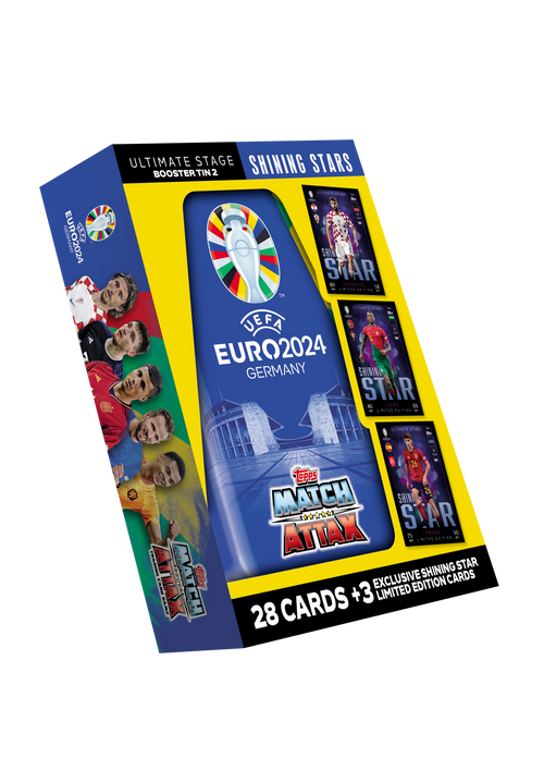 Topps Match Attax Fodboldkort EURO 2024 Booster Tin