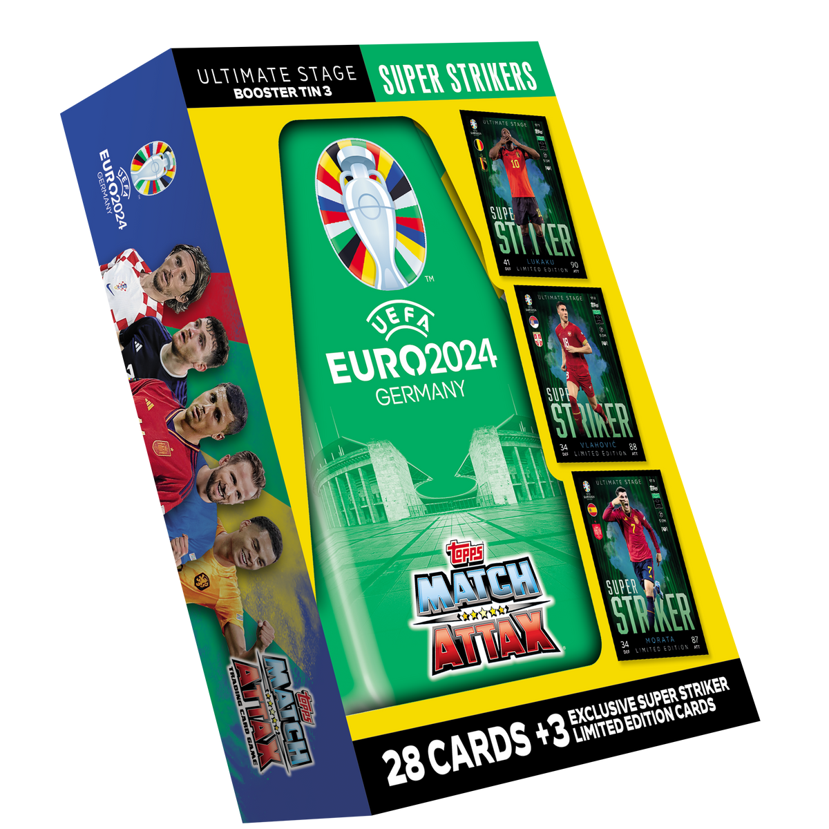 Topps Match Attax Fodboldkort EURO 2024 Booster Tin