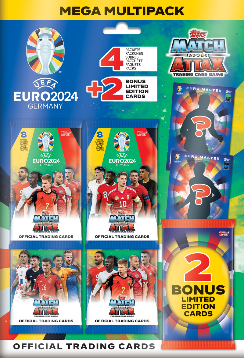Topps Match Attax Fodboldkort EURO 2024 Mega Multipack