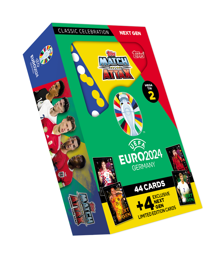 Topps Match Attax Fodboldkort EURO 2024 Mega Tin