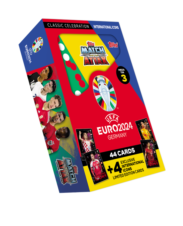Topps: Match Attax Fodboldkort - EURO 2024 - Mega Tin