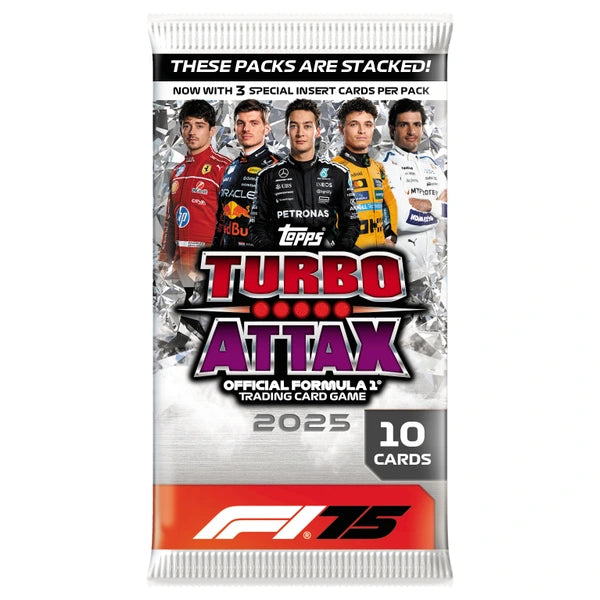 Topps: Formula 1 - Turbo Attax 2025 - Booster Pakke (10 Kort) Kortspil