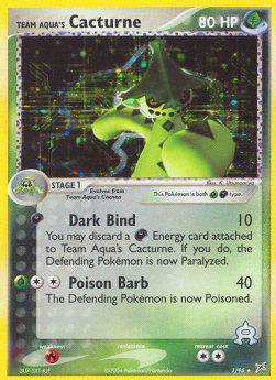 Team Aqua's Cacturne - EX Team Magma vs Team Aqua (Holo Rare) [MA-1]