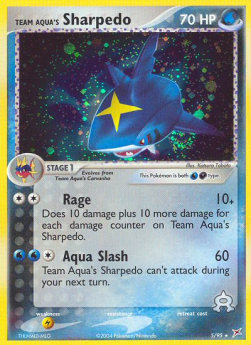 Team Aqua's Sharpedo (W/D) - EX Team Magma vs Team Aqua (Holo Rare) [MA-5]