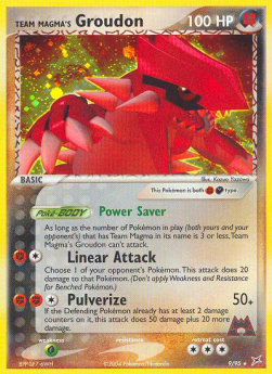 Team Magma's Groudon - EX Team Magma vs Team Aqua (Holo Rare) [MA-9]