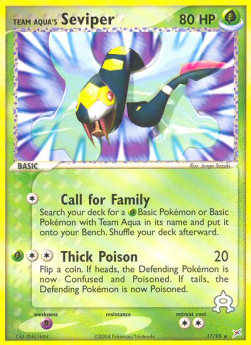 Team Aqua's Seviper - EX Team Magma vs Team Aqua (Rare) [MA-17]