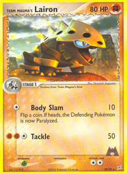 Team Magma's Lairon (Body Slam) - EX Team Magma vs Team Aqua (Rare) [MA-20]