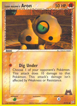 Team Magma's Aron (Dig Under) - EX Team Magma vs Team Aqua (Common) [MA-59]