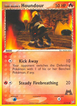 Team Magma's Houndour (Kick Away) - EX Team Magma vs Team Aqua (Common) [MA-63]