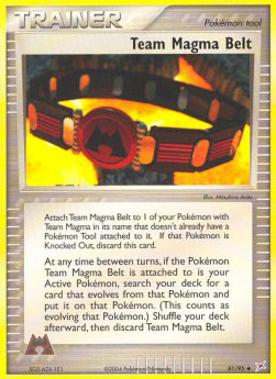 Team Magma Belt - EX Team Magma vs Team Aqua (Uncommon) [MA-81]