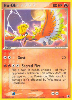 Ho-Oh - EX Unseen Forces (Rare) [UF-27]