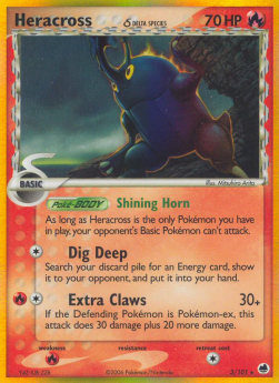 Heracross δ Delta Species - EX Dragon Frontiers (Holo Rare) [DF-3]