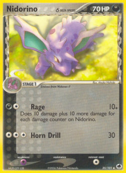 Nidorino δ Delta Species - EX Dragon Frontiers (Uncommon) [DF-35]