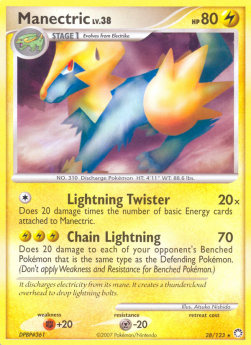 Manectric Lv.38 - Mysterious Treasures (Rare) [MT-28]
