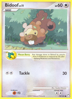 Bidoof Lv.11 - Mysterious Treasures (Common) [MT-73]
