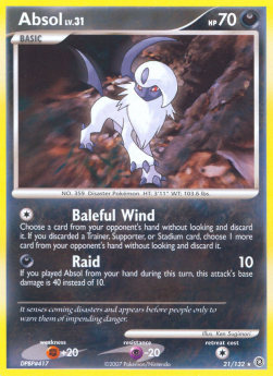 Absol Lv.31 - Secret Wonders (Rare) [SW-21]