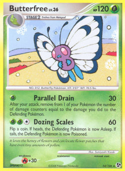 Butterfree Lv.36 - Great Encounters (Rare) [GE-14]