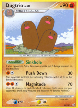 Dugtrio Lv.50 - Platinum (Rare) [PL-24]