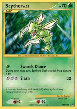 Scyther Lv.25 - Platinum (Secret Rare) [PL-130]