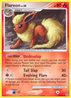 Flareon Lv.38 - Rising Rivals (Rare) [RR-19]