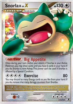 Snorlax LV.X - Rising Rivals (Ultra Rare) [RR-111]
