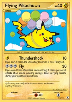Flying Pikachu Lv.12 - Rising Rivals (Secret Rare) [RR-113]