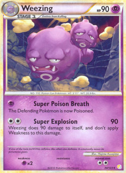 Weezing - HeartGold & SoulSilver (Rare) [HS-34]