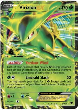 Virizion EX - Plasma Blast (Ultra Rare) [PLB-9]
