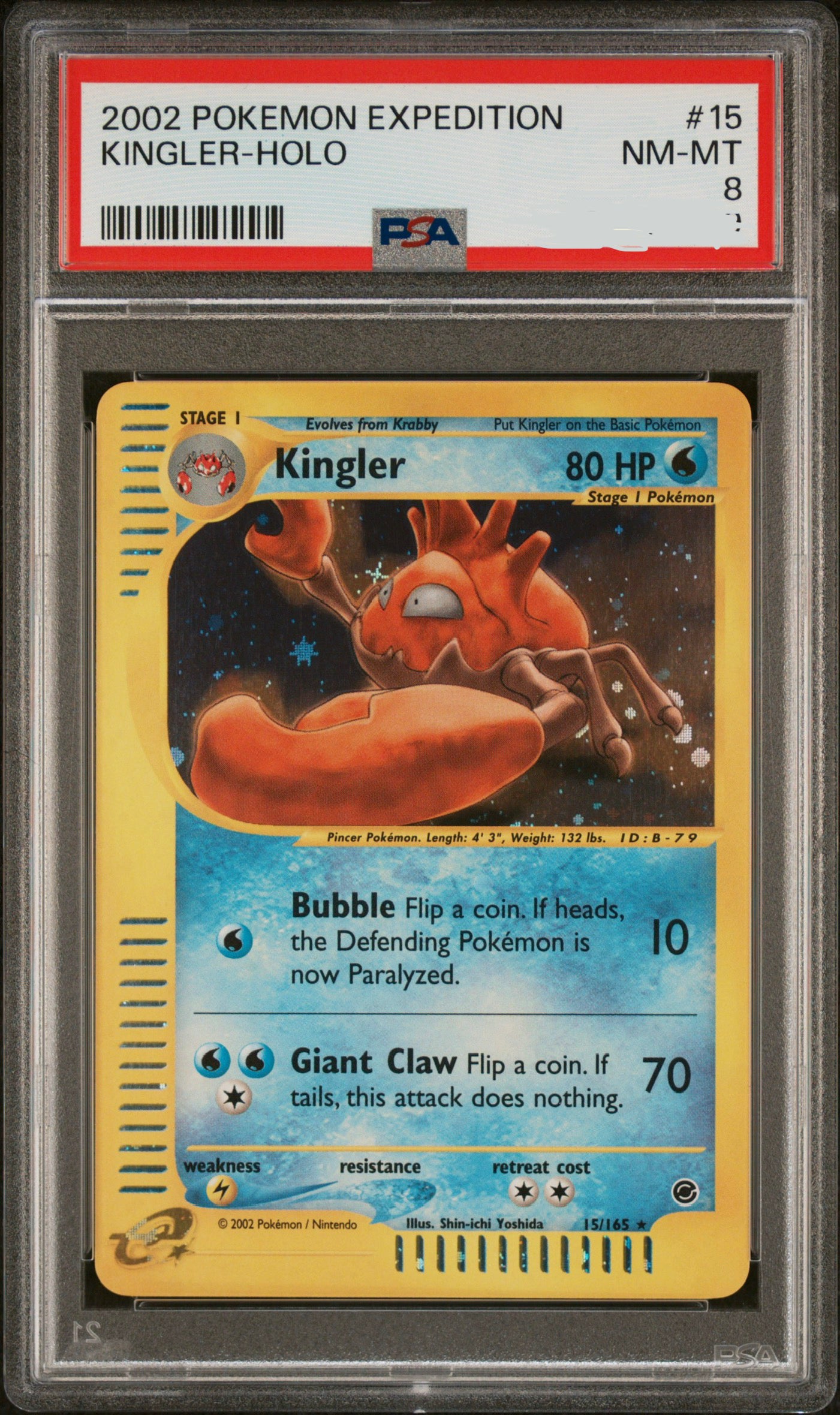 Kingler⁣ - Expedition Base Set⁣ (Holo Rare)⁣ [15]