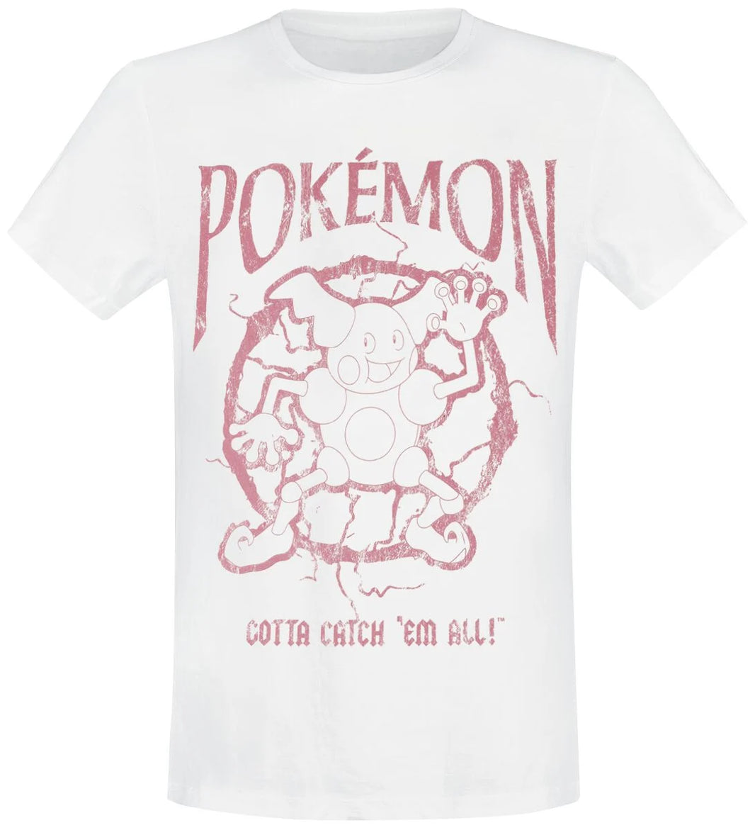 Pokemon T-Shirt Mr. Mime Hvid Toj