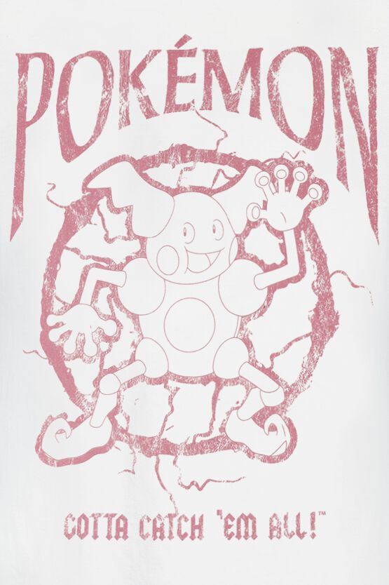 Pokemon T-Shirt Mr. Mime Hvid Toj