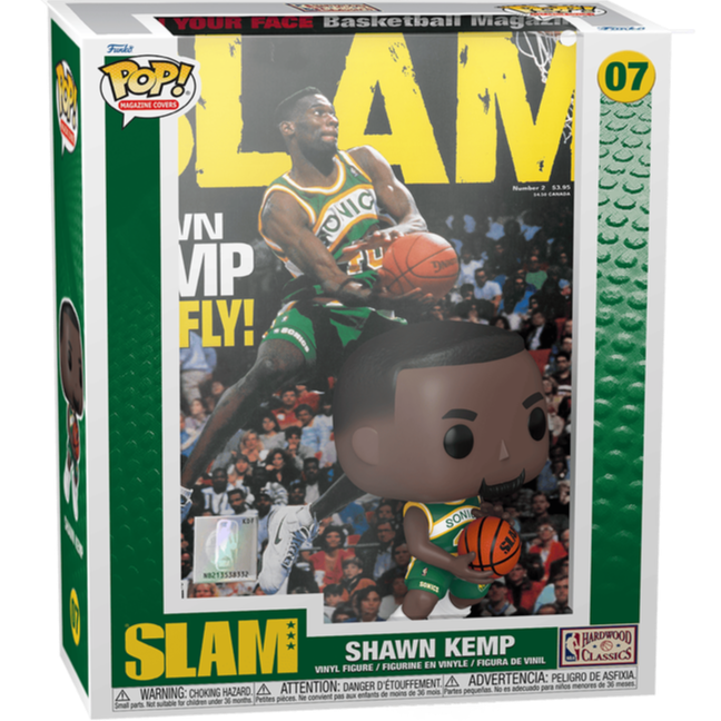 Funko POP! - NBA Cover: Shawn Kemp (SLAM Magazine) #07 Action- og legetøjsfigurer Funko POP!