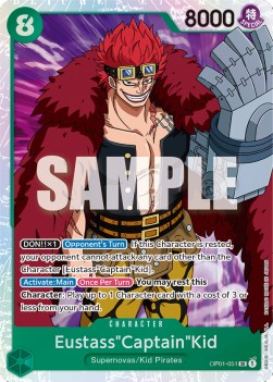 Eustass"Captain"Kid (OP01-051) (V.1) - Romance Dawn (Super Rare) [OP01-051]