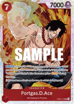 Portgas.D.Ace (OP02-013) (V.1) - Paramount War (Super Rare) [OP02-013]