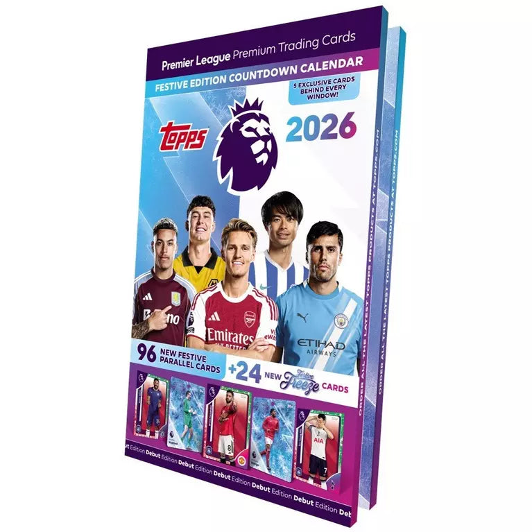 Topps Julekalender Premier League 2026 Festive Edition Kortspil