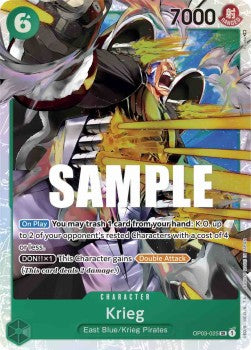 Krieg (OP03-025) (V.1) - Pillars of Strength (Super Rare) [OP03-025]