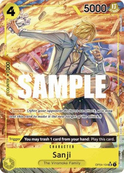 Sanji (OP04-104) (V.2) - Kingdoms of Intrigue (Alternate Art) [OP04-104]