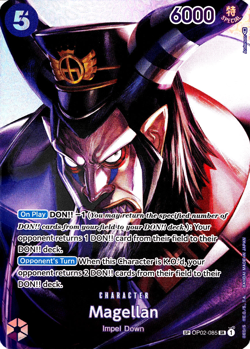 Magellan (OP02-085) - Kingdoms of Intrigue (Special Rare) [OP04-OP02-085]