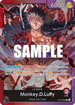 Monkey.D.Luffy (ST10-002) - Ultra Deck: The Three Captains (Leader) [ST-10-002]