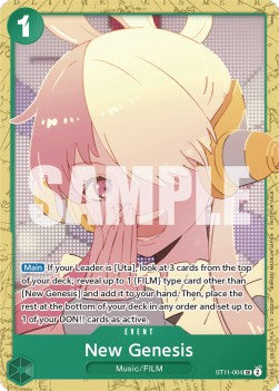 New Genesis (ST11-004) - Unnumbered Promos (Super Rare) [UP-ST11-004]