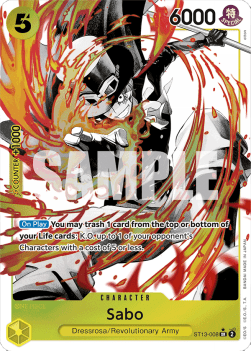 Sabo (ST13-008) (V.2) - Ultra Deck: The Three Brothers (Alternate Art) [ST-13-008]