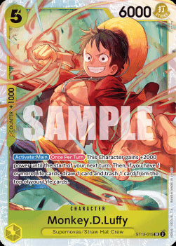 Monkey.D.Luffy (ST13-015) (V.1) - Ultra Deck: The Three Brothers (Super Rare) [ST-13-015]
