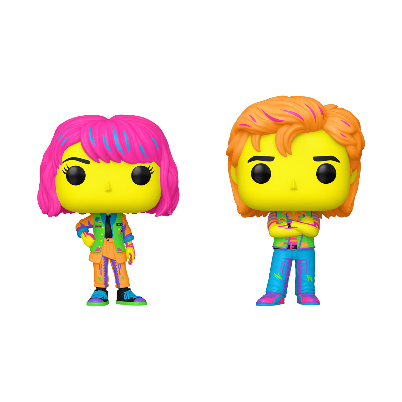 Funko POP! - Stranger Things: Robin & Steve (Black Light) - 2-Pack
