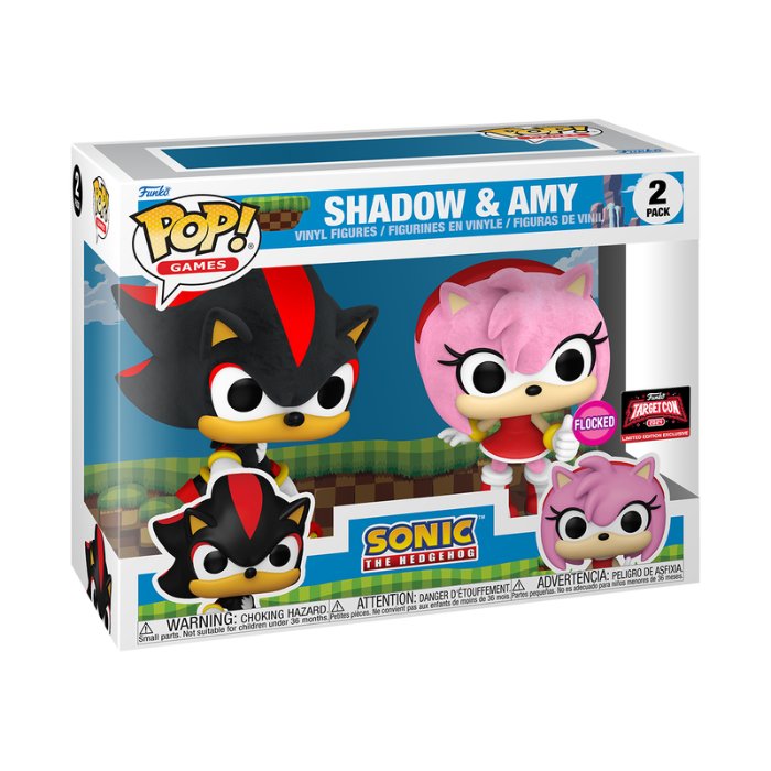 Funko POP! Sonic the Hedgehog Shadow & Amy 2-Pack Figur