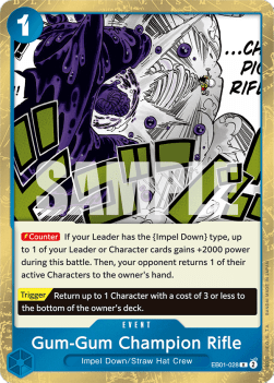 Gum-Gum Champion Rifle (EB01-028) - Memorial Collection (Rare) [EB01-028]