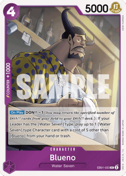Blueno (EB01-033) - Memorial Collection (Rare) [EB01-033]