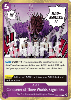 Conquerer of Three Worlds Ragnaraku (EB01-039) - Memorial Collection (Rare) [EB01-039]